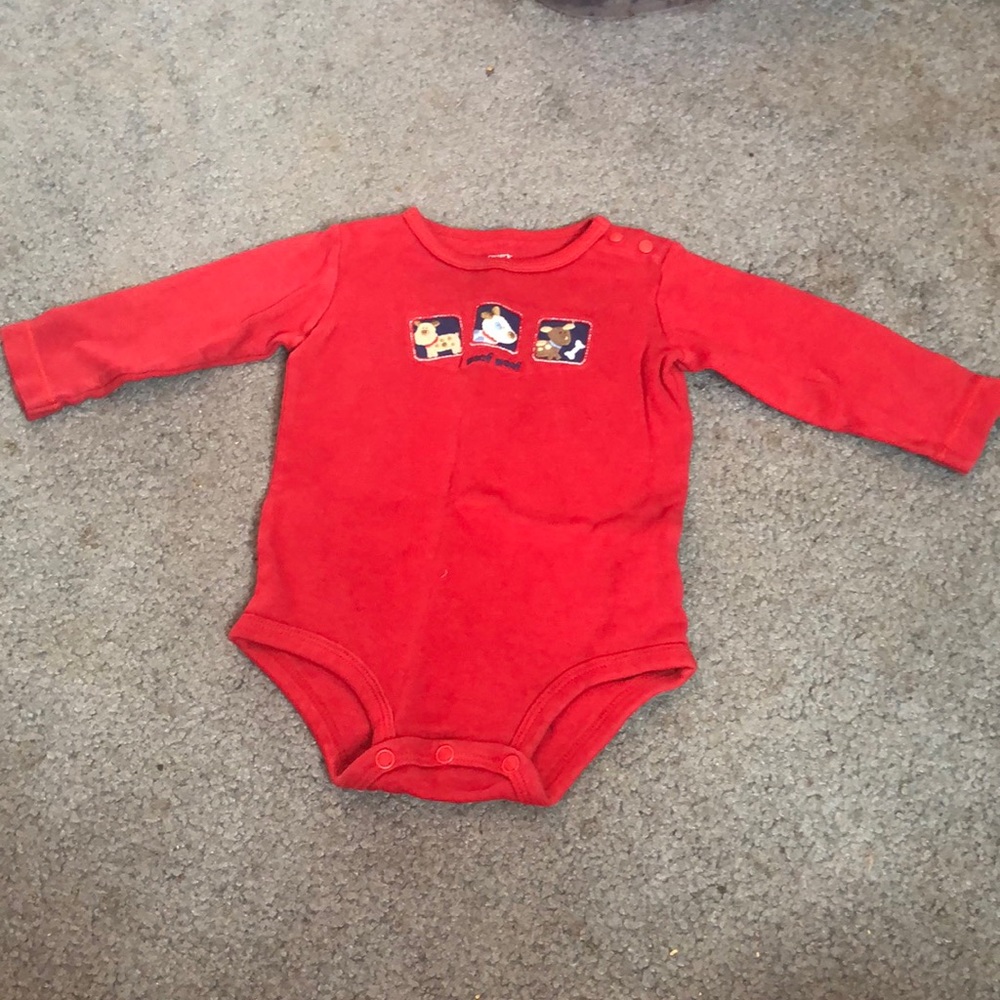 Cutee red onesie for boys!